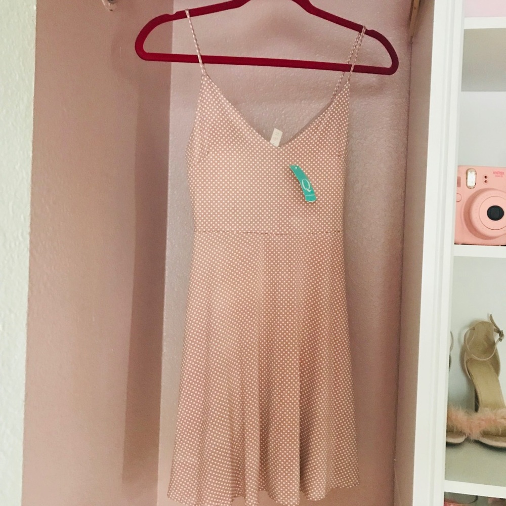 Pink polka dot Dress